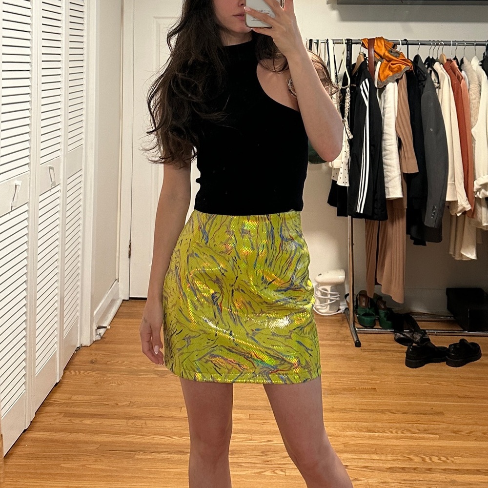 Art deco metallic skirt